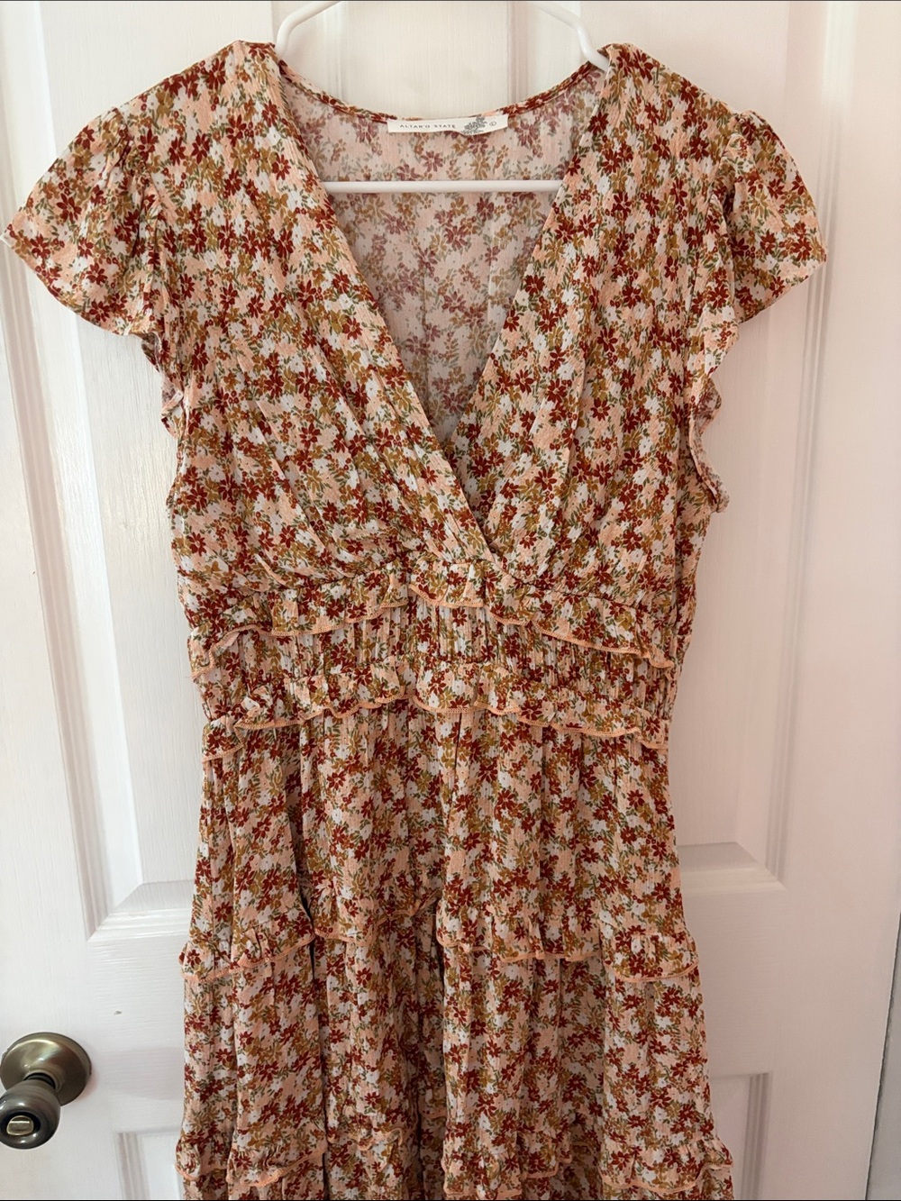 Women’s/teen’s fall floral Altard State mini dress (size L) - Picture 4 of 5